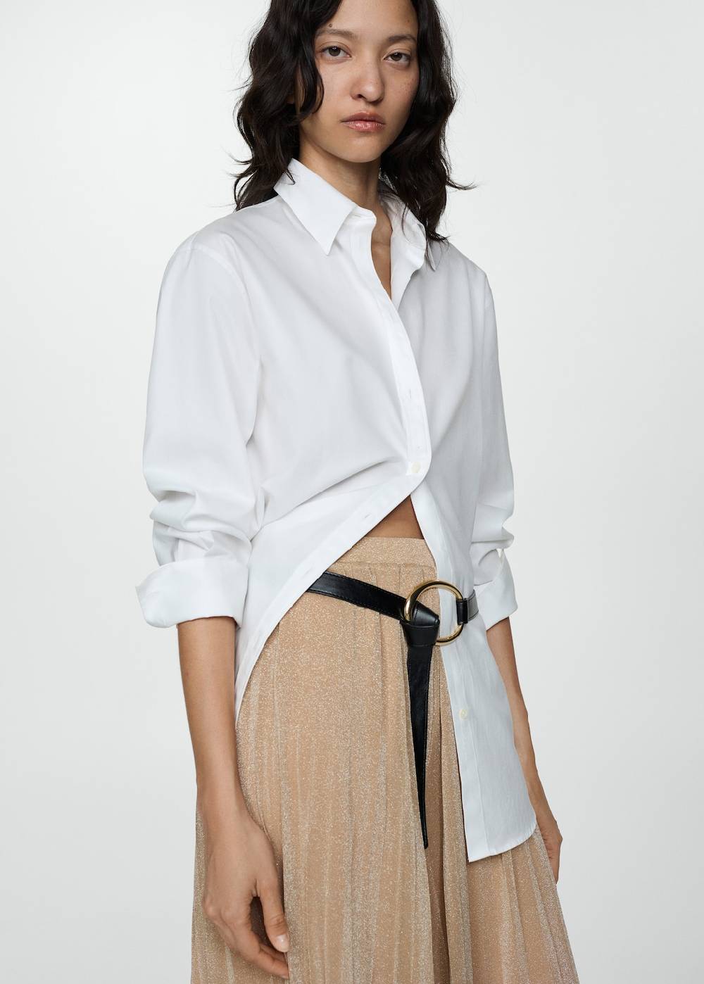 Mango Palazzo-Hose aus Lurex Zeitlich begrenztes Angebot