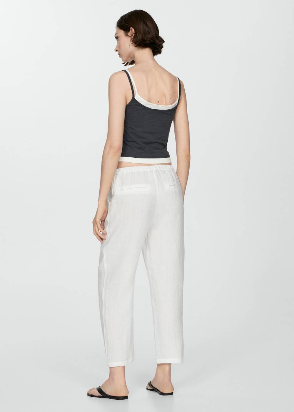 Mango Jogger Pants aus 100 % Leinen Blitzangebot