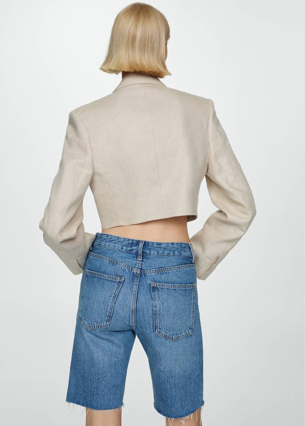 Mango Gerade Jeans-Bermudashorts Wochenangebot