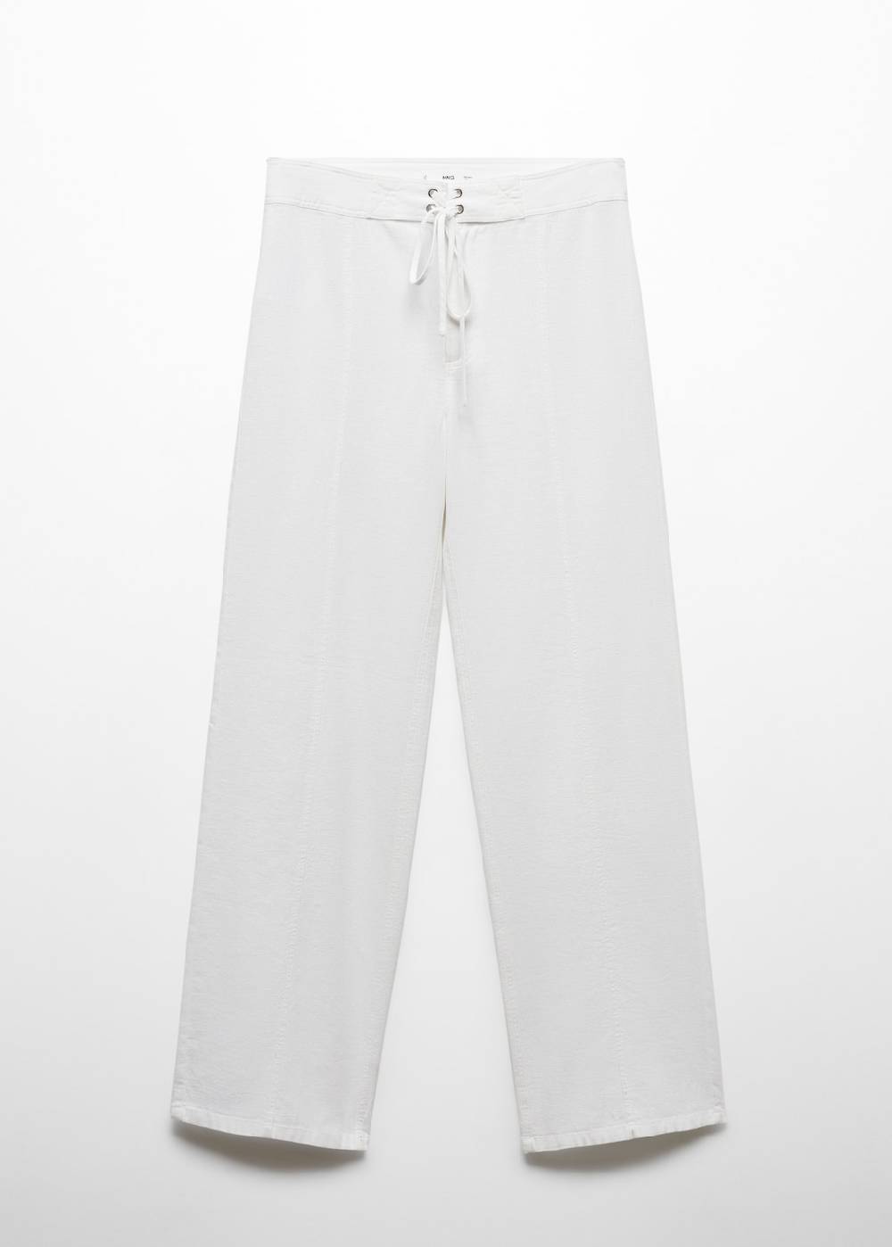Mango Leinenhose mit Schleifendetail Bis zu 60% Rabatt