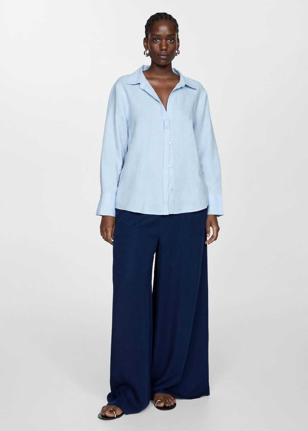Mango Lyocell-Hose mit Stretchbund Bis zu 55% Rabatt