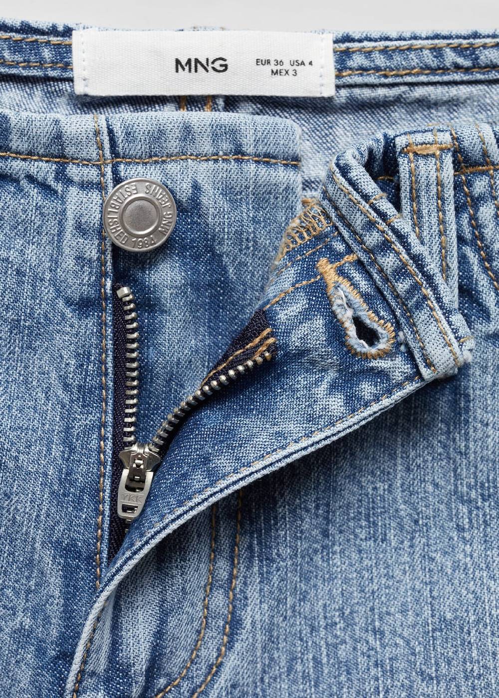 Mango Denim-Shorts mit niedriger Bundhöhe 50% Rabatt mit kostenlosem Versand