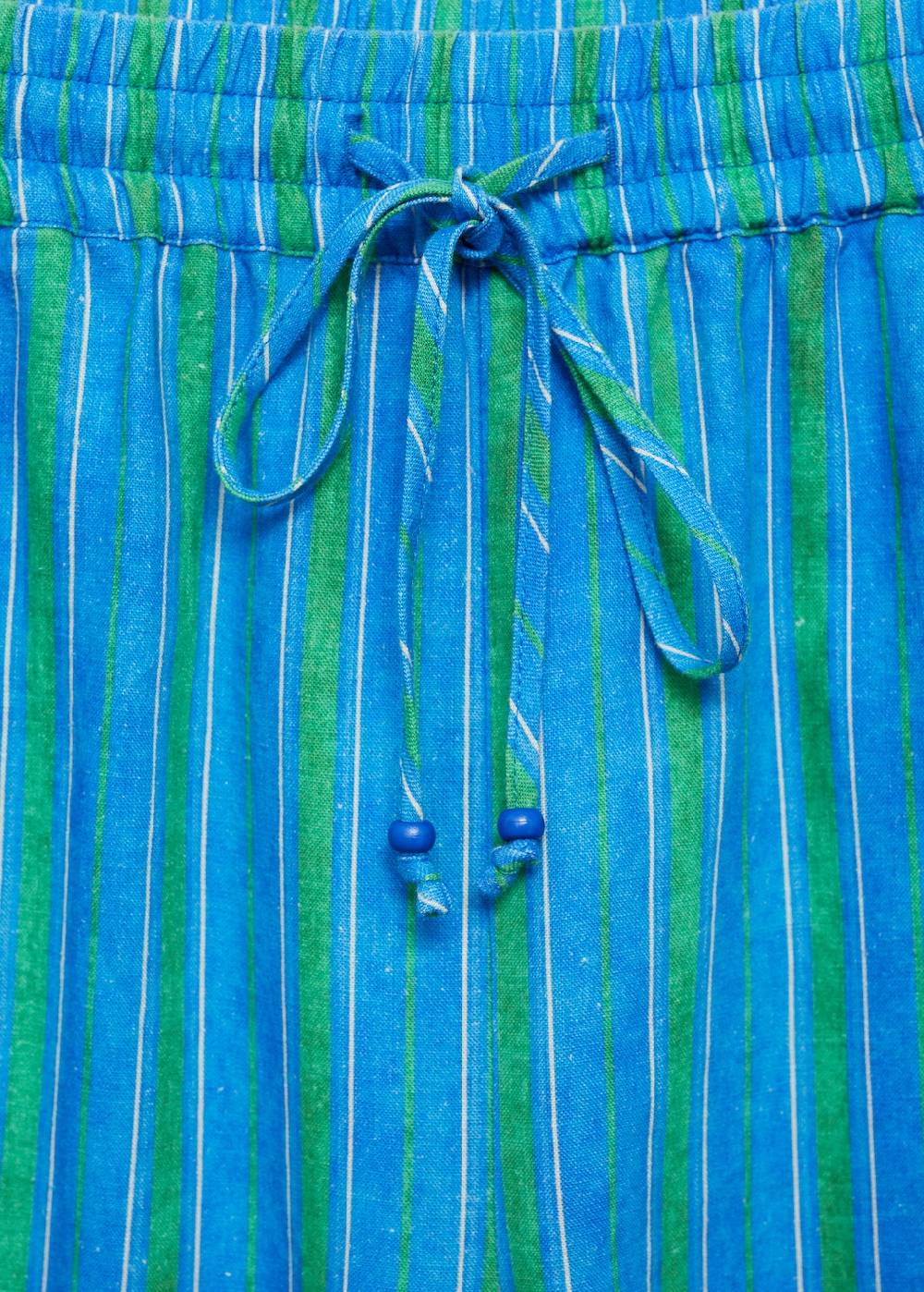 Mango Leinenhose mit Streifenmuster Clearance-Verkauf
