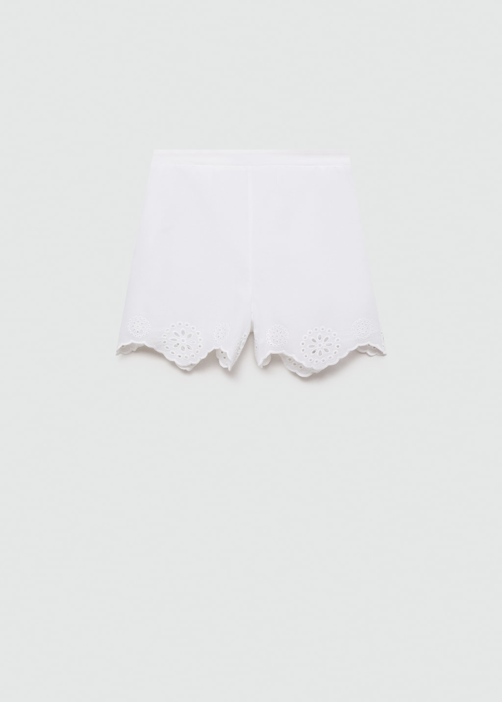 Mango Bestickte Lochstrick-Shorts Speichern exportieren