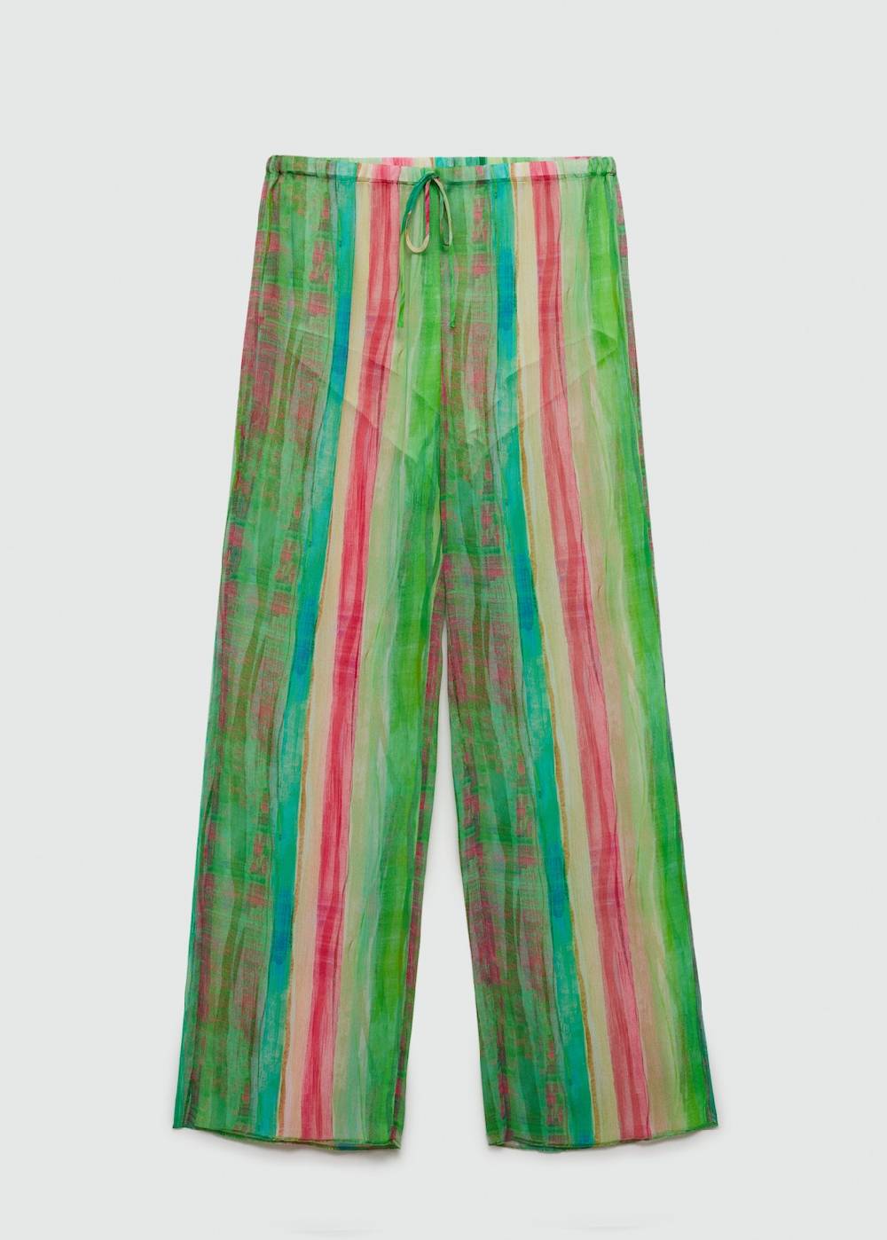Mango Halbdurchsichtige Printhose im Angebot