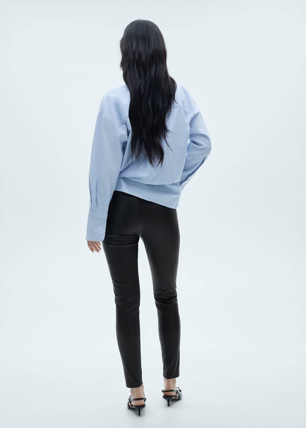 Mango Leggings aus Kunstleder Günstiger Verkauf