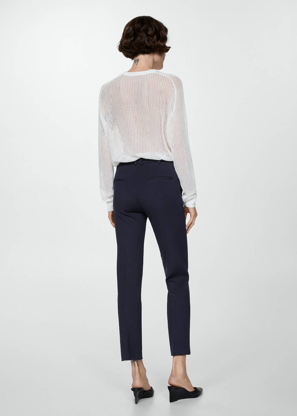 Mango Gerade Hose aus Romanit-Jersey Limitierter Zeitrabatt