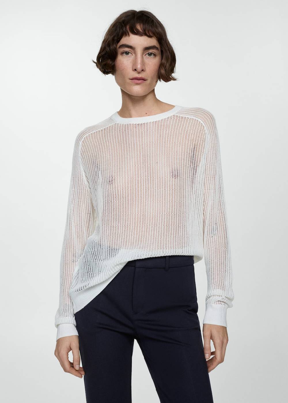 Mango Gerade Hose aus Romanit-Jersey Limitierter Zeitrabatt