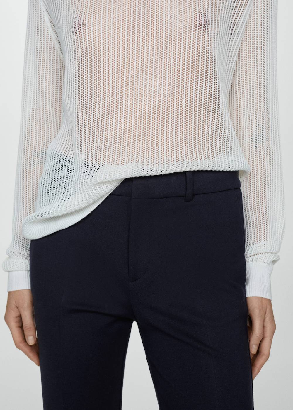 Mango Gerade Hose aus Romanit-Jersey Limitierter Zeitrabatt