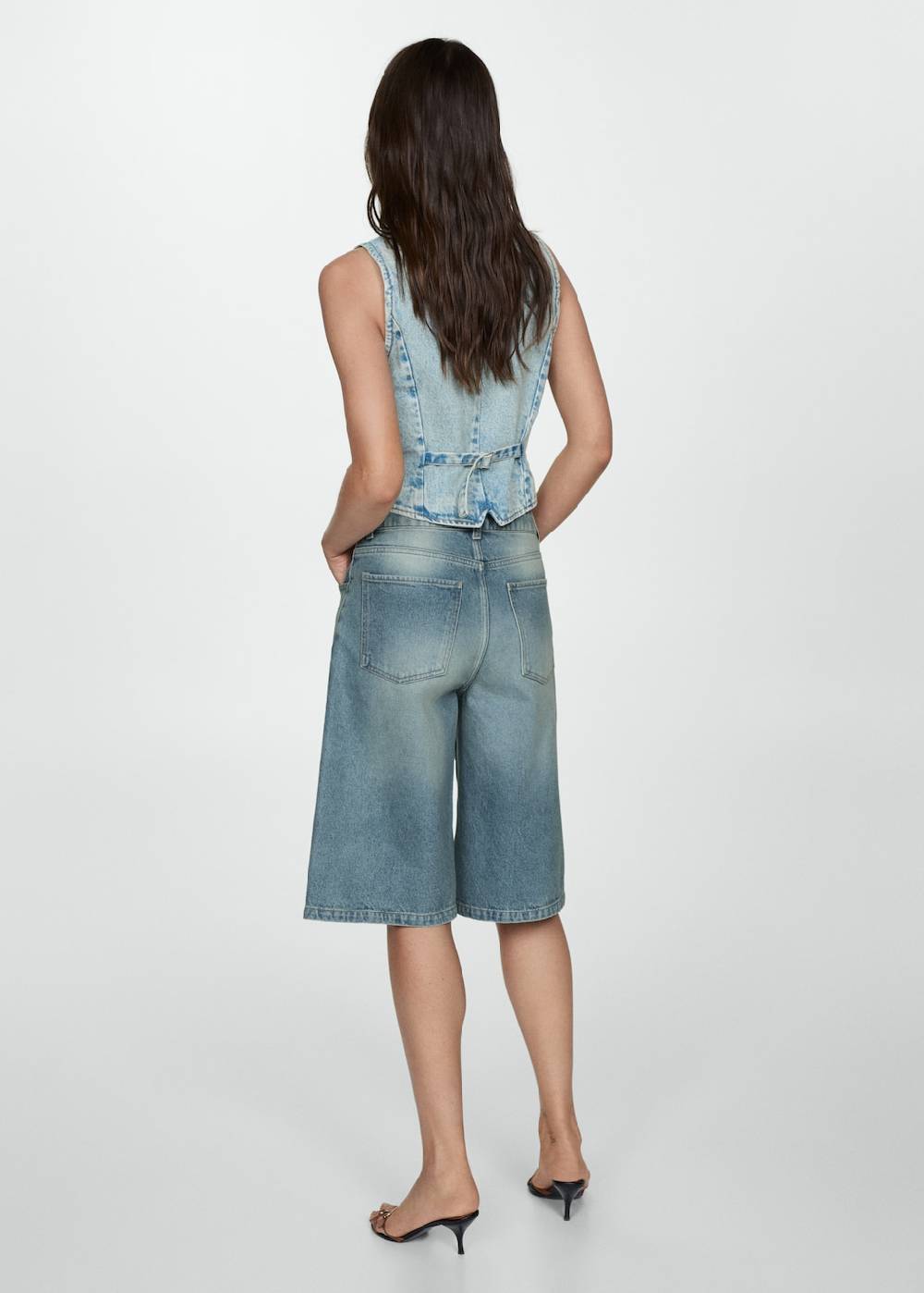 Mango Loose-Fit-Jeans-Bermudashorts Fabrik Onlineshop