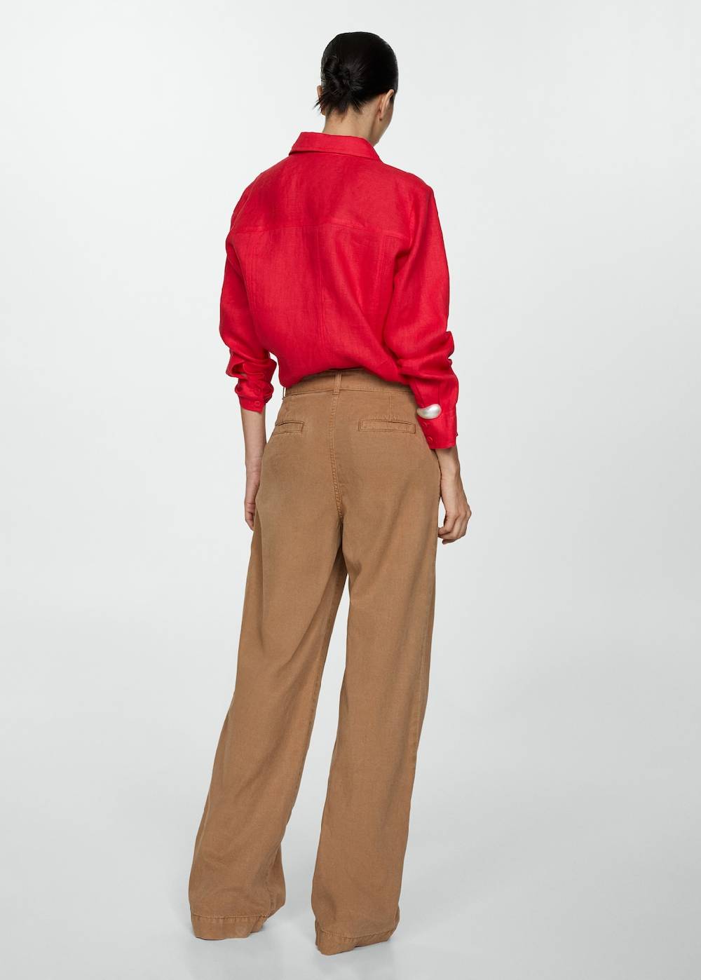 Mango Wideleg-Hose aus Lyocell Günstig kaufen