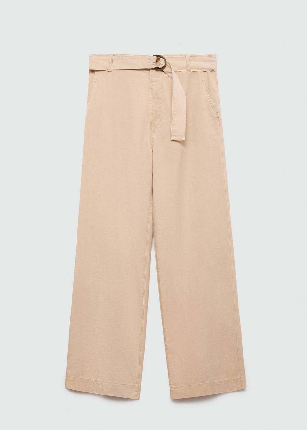 Mango Fließende Hose mit Gürtel Versandkostenfrei
