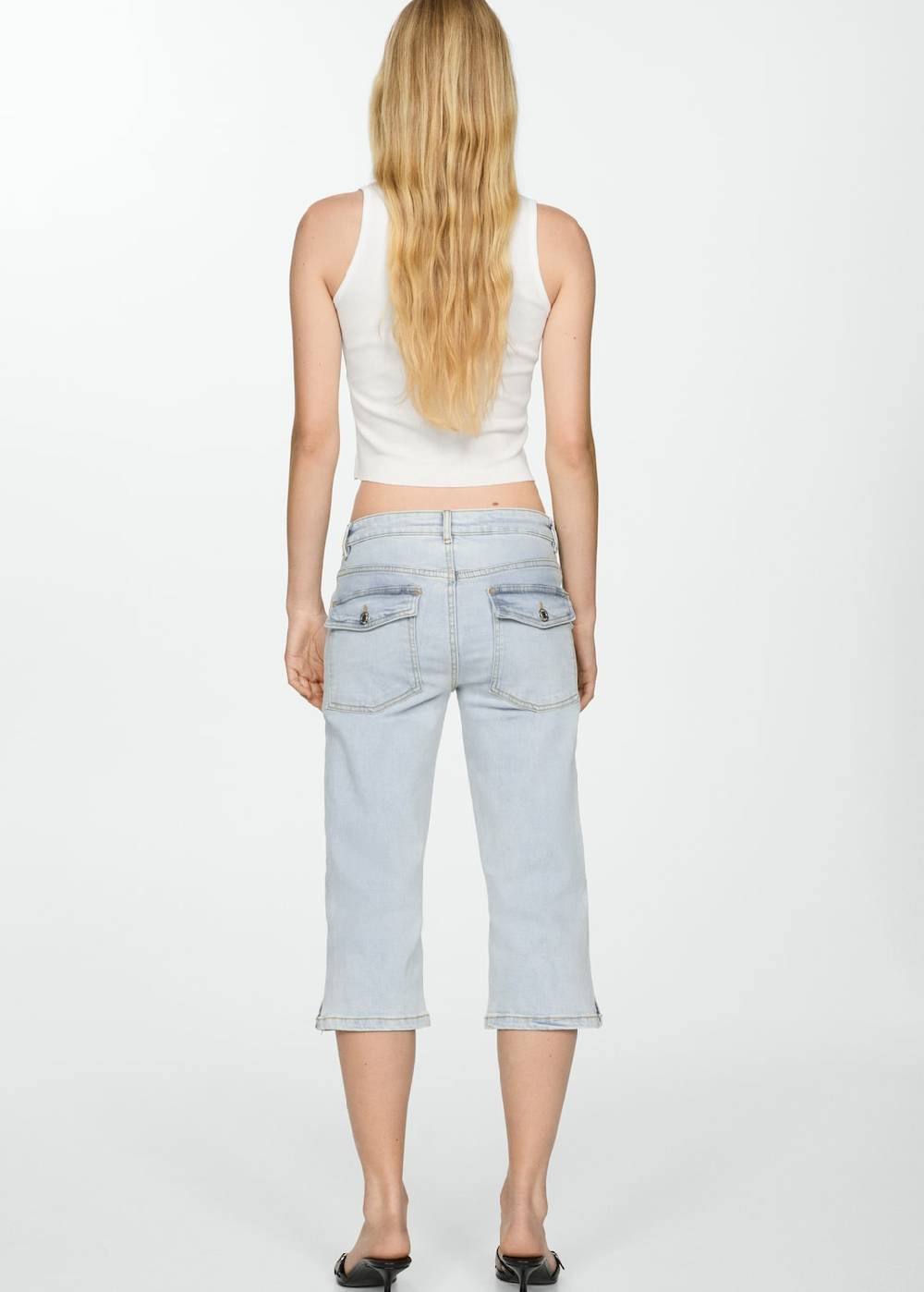 Mango Gerade Capri-Jeans Begrenztes Angebot