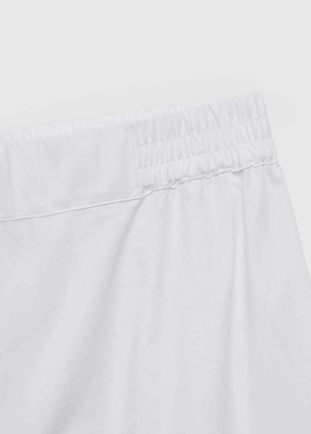 Mango Wideleg-Baumwollhose Lagerräumung
