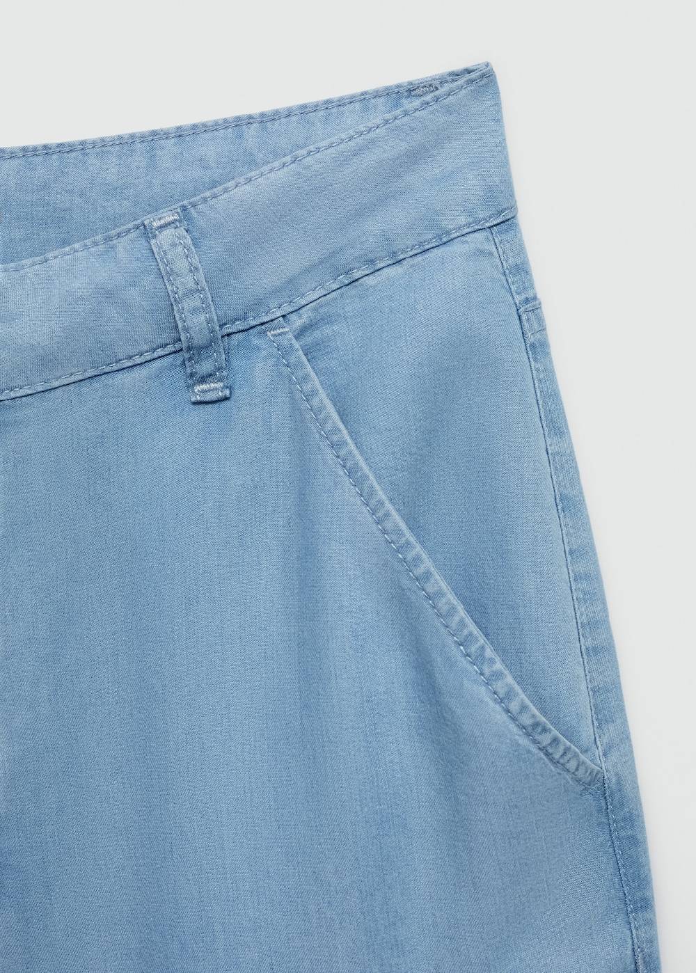 Mango Wideleg-Hose aus Lyocell Exklusive Angebote