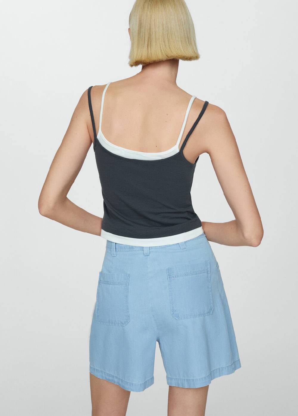 Mango Gerade Shorts mit mittlerer Bundhöhe Tägliche Deals