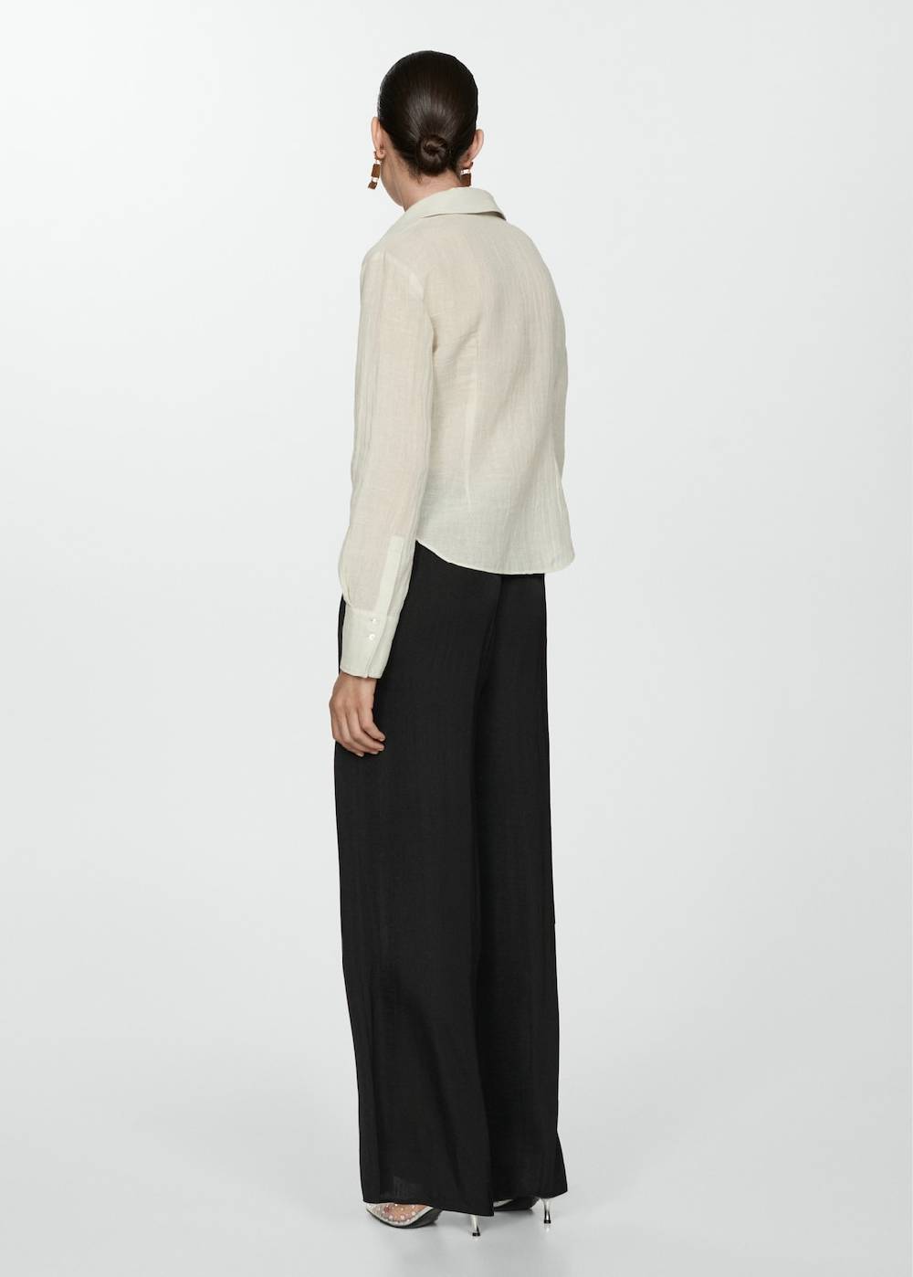 Mango Fließende Wideleg-Hose Kostenlose Rückgabe