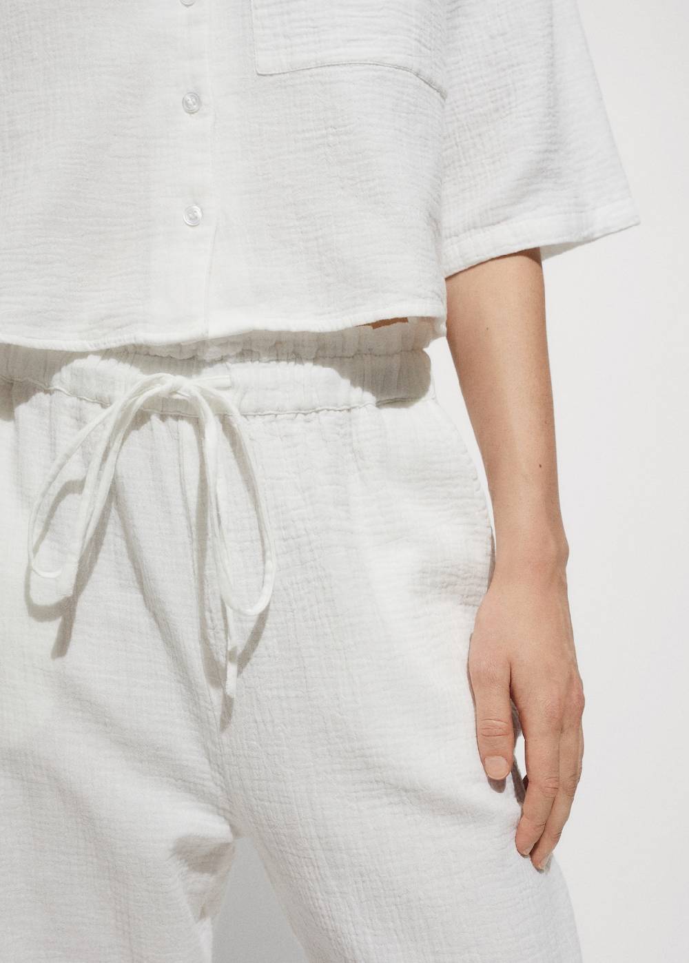 Mango Baumwollhose mit Gummibund JETZT KAUFEN