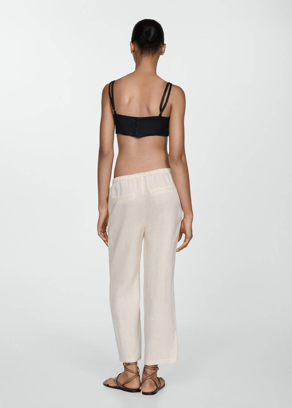 Mango Jogger Pants aus 100 % Leinen Bis zu 60% Rabatt