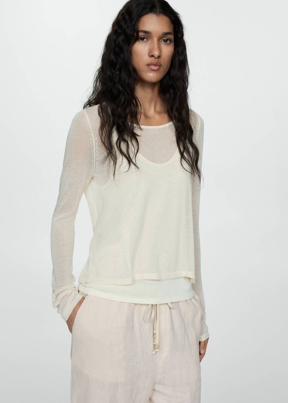 Mango Jogger Pants aus 100 % Leinen Bis zu 60% Rabatt