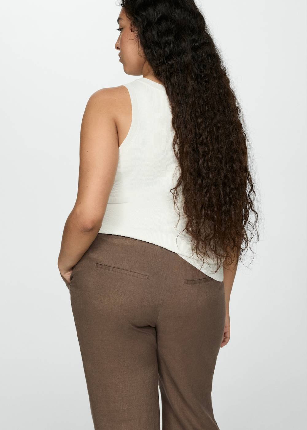 Mango Jogger Pants aus 100 % Leinen Discount Store für neue Produkte