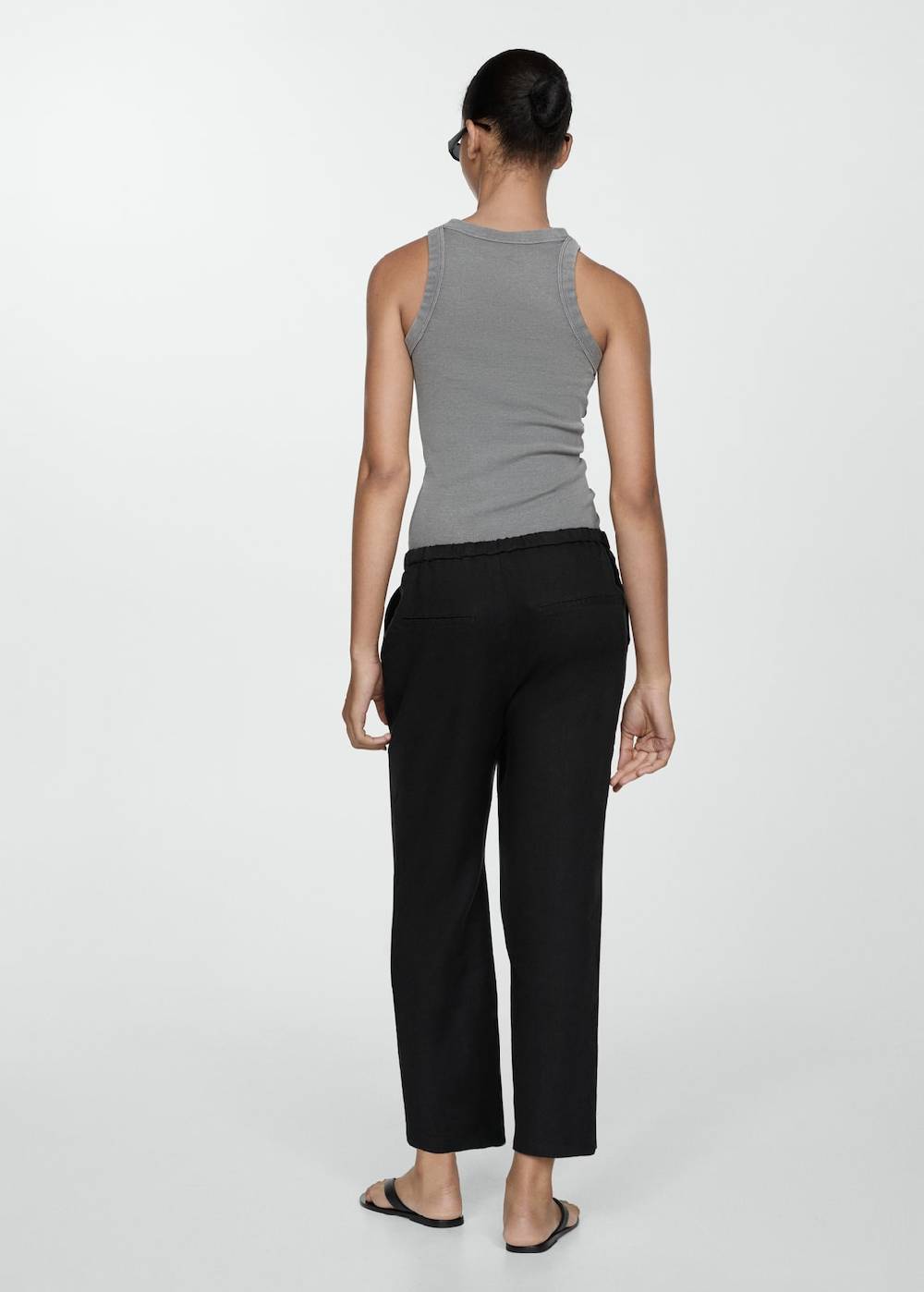 Mango Jogger Pants aus 100 % Leinen Riesige Rabatte