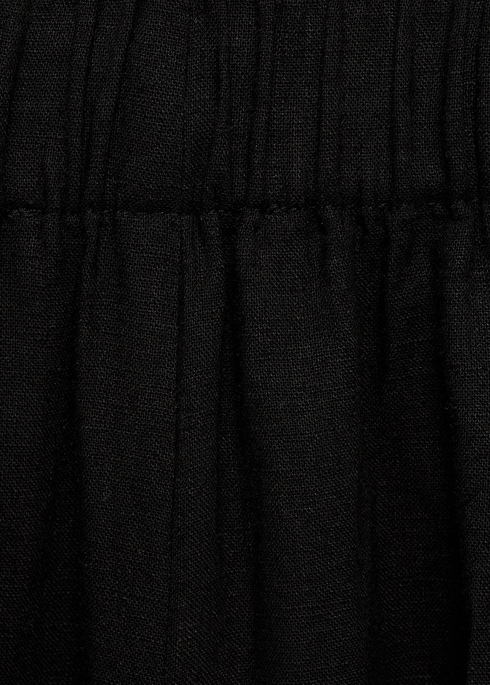 Mango Wideleg-Leinenhose Kostenloser Versand international