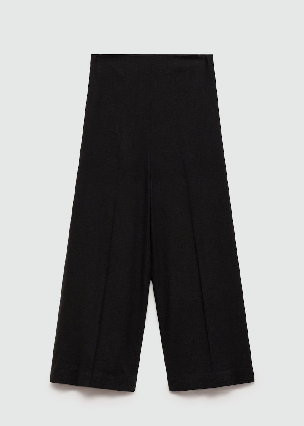 Mango Wideleg-Leinenhose Kostenloser Versand international