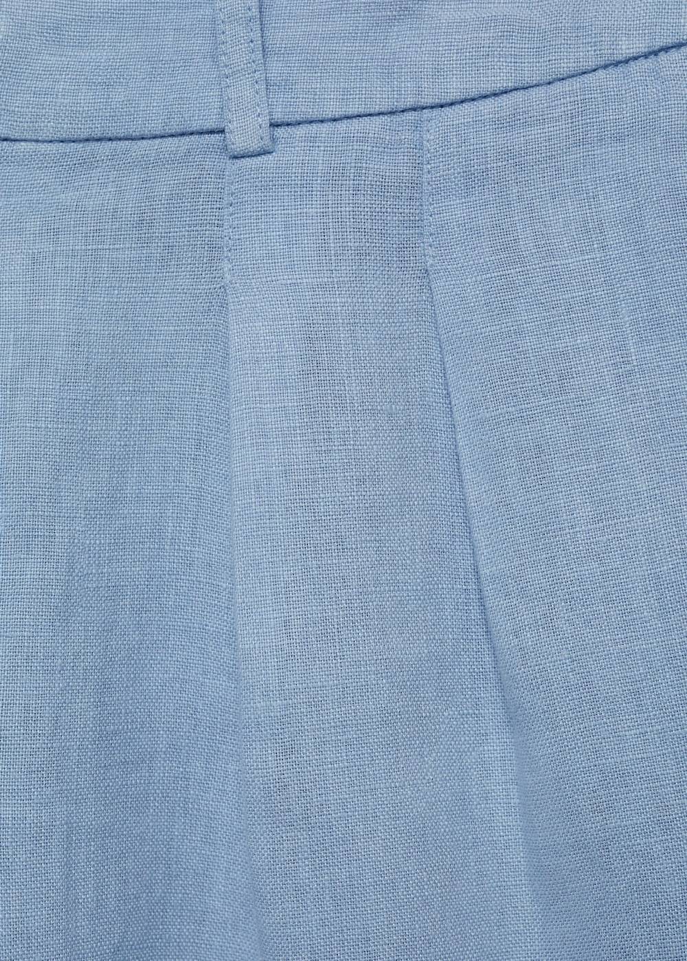 Mango Gerade Shorts aus 100 % Leinen Fabrikverkauf
