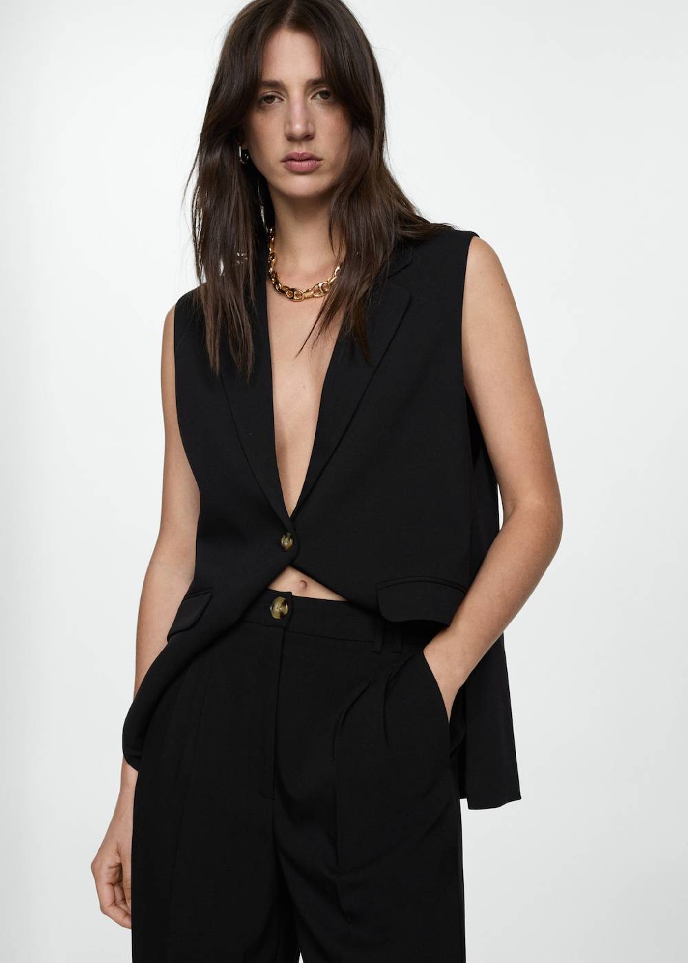 Mango Culotte mit Bundfalten Limitierter Zeitrabatt