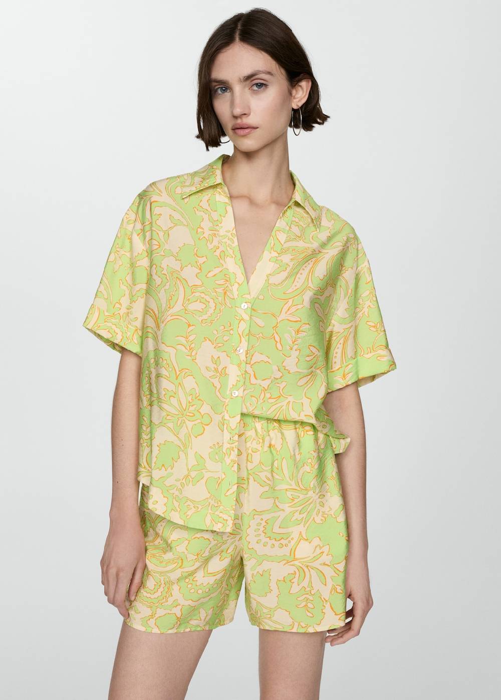 Mango Fließende Print-Shorts Günstig kaufen
