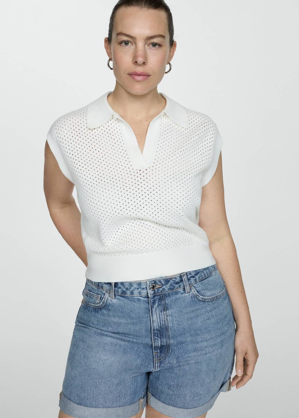 Mango Mom Fit-Jeans-Shorts Versandkostenfrei
