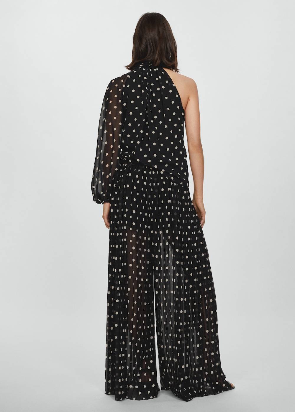 Mango Plissierte Hose mit Polka Dots Valentinstagsangebot
