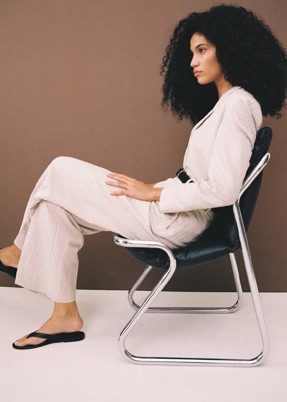 Mango Gestreifte Anzughose Online Outlet