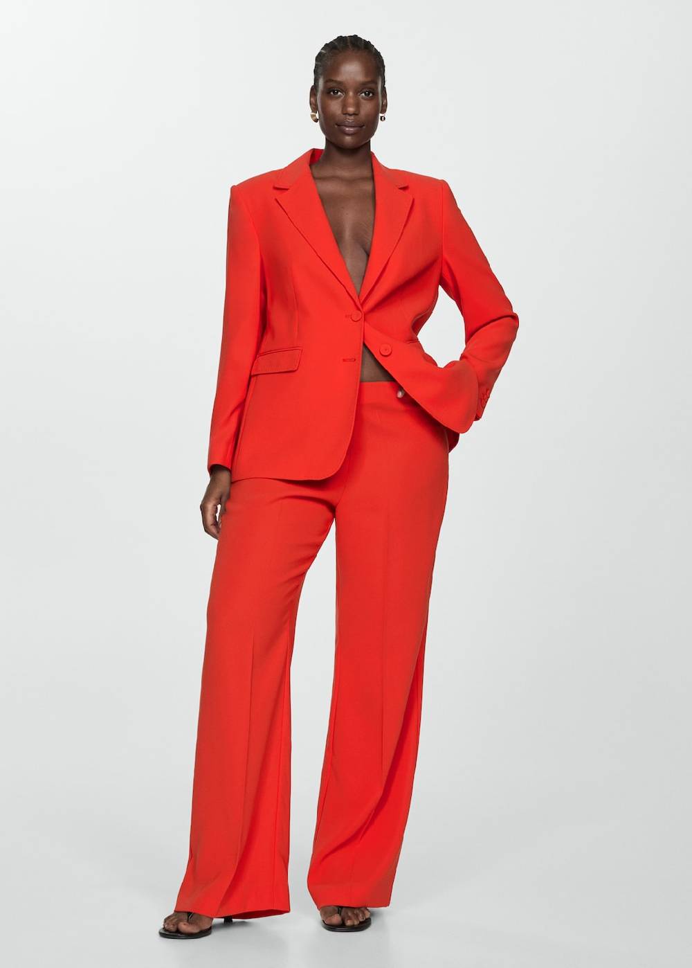 Mango Wideleg-Hose mit Gürtel Zeitlich begrenztes Angebot