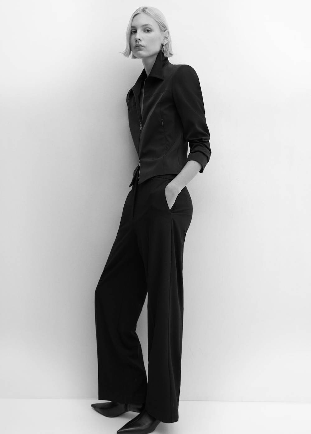 Mango Wideleg-Hose mit niedrigem Bund Blitzangebot