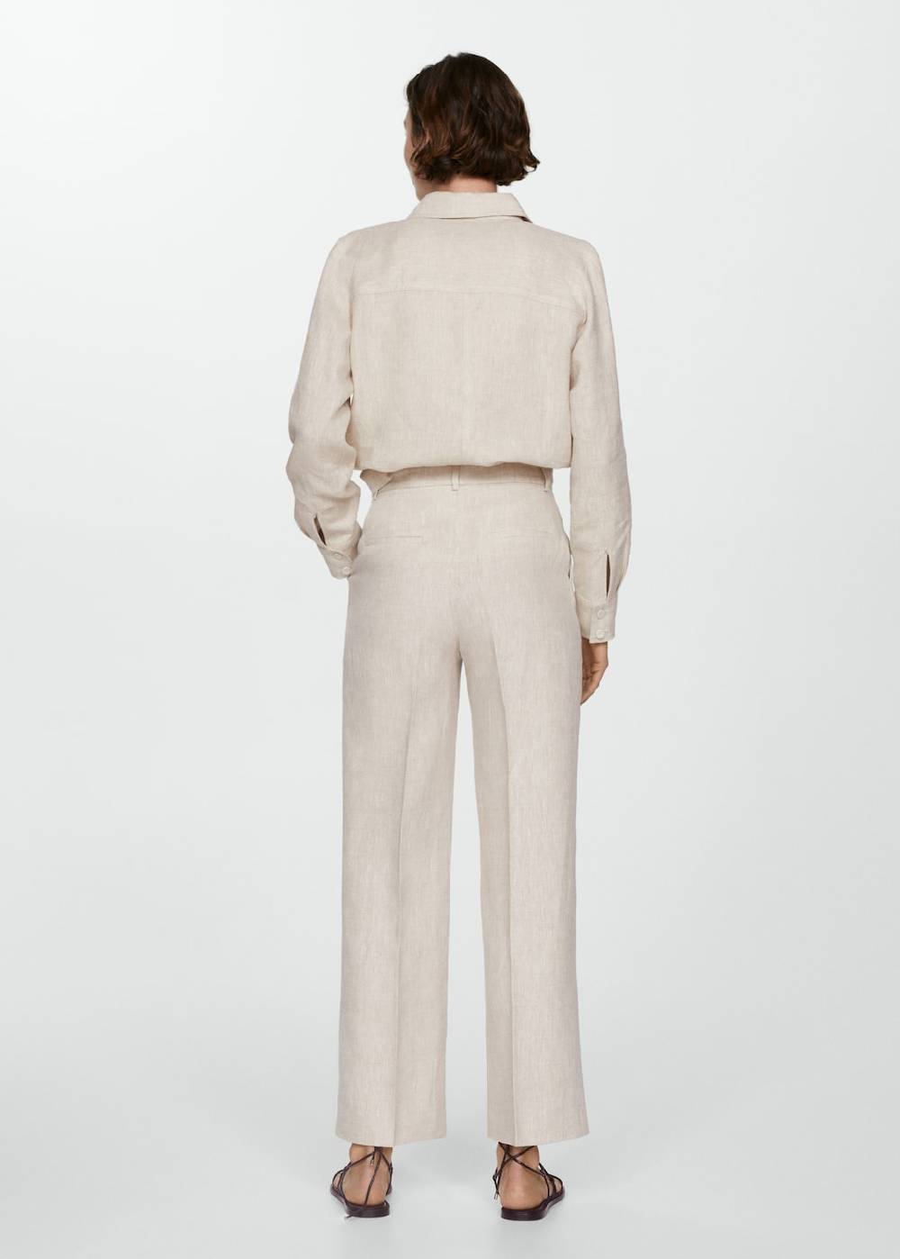 Mango Gerade Leinenhose Neuheiten