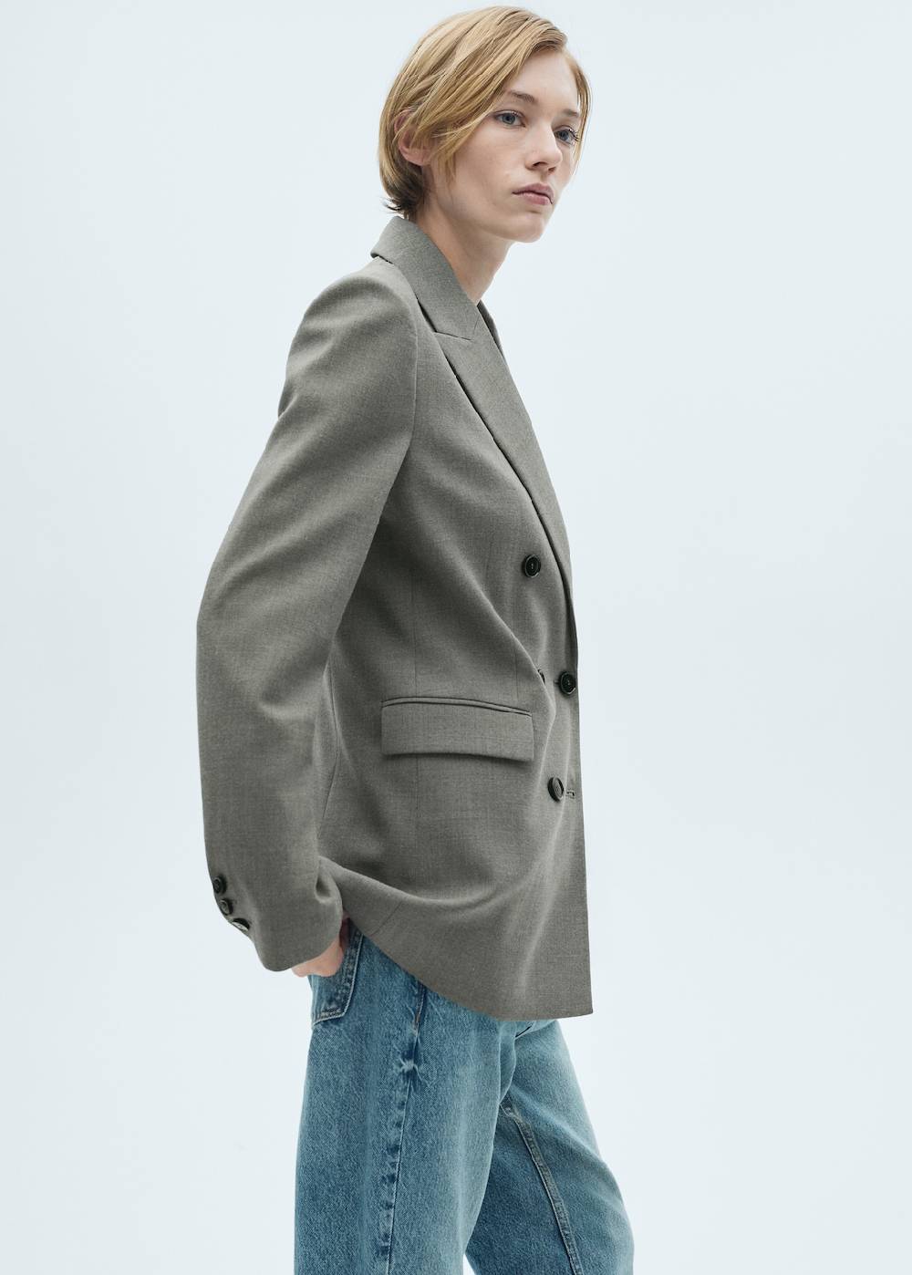 Mango Anzugblazer in Wickeloptik Kauf eins, bekomm eins gratis