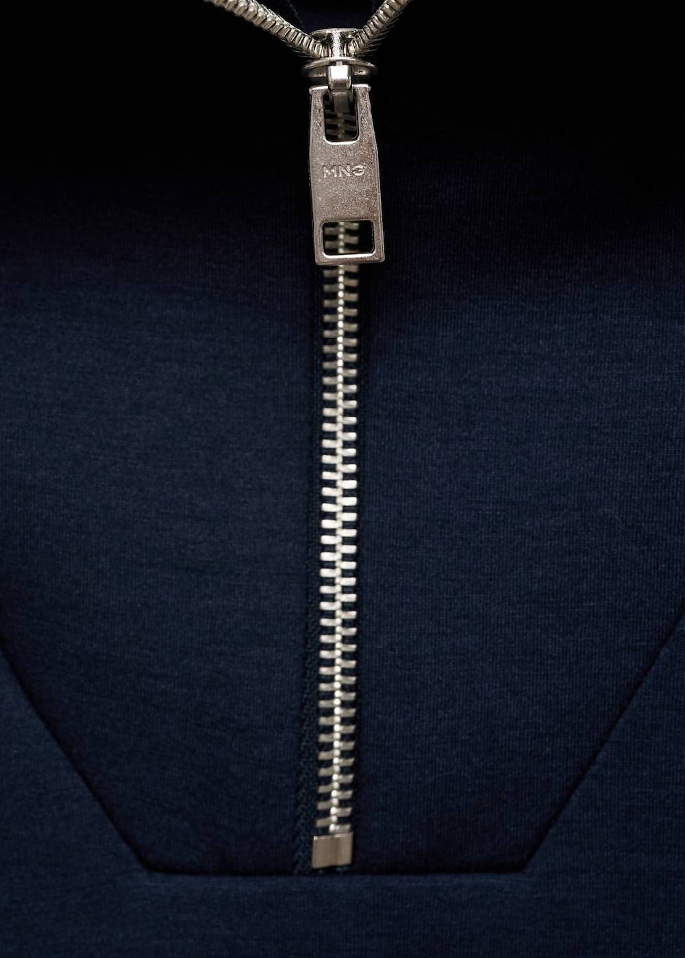 Mango Baumwoll-Sweatshirt mit Zip-Kragen Begrenzt auf 3 Tage