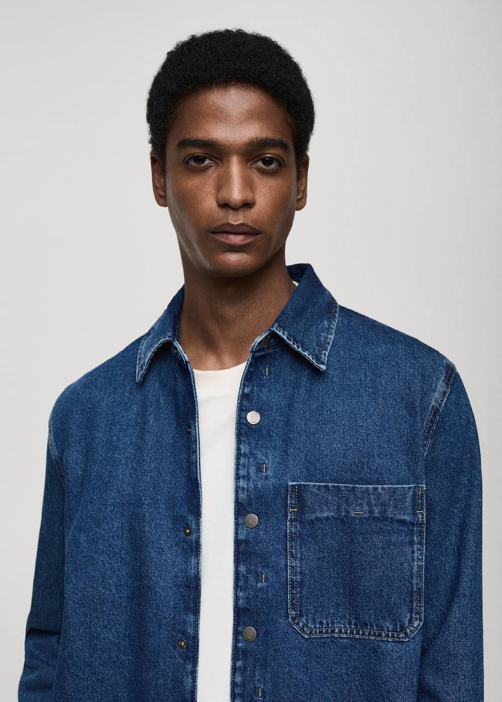 Mango Jeans-Overshirt mit Tasche Online