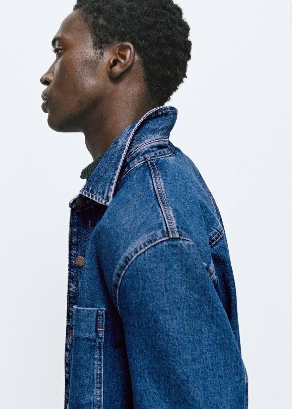 Mango Jeans-Overshirt mit Tasche Online