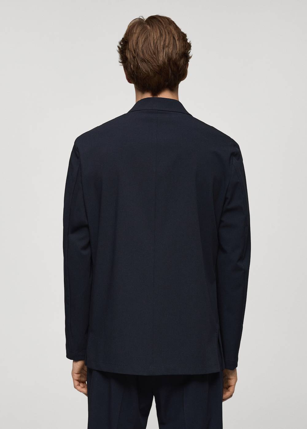 Mango Slim Fit-Anzugblazer mit Taschen im Angebot