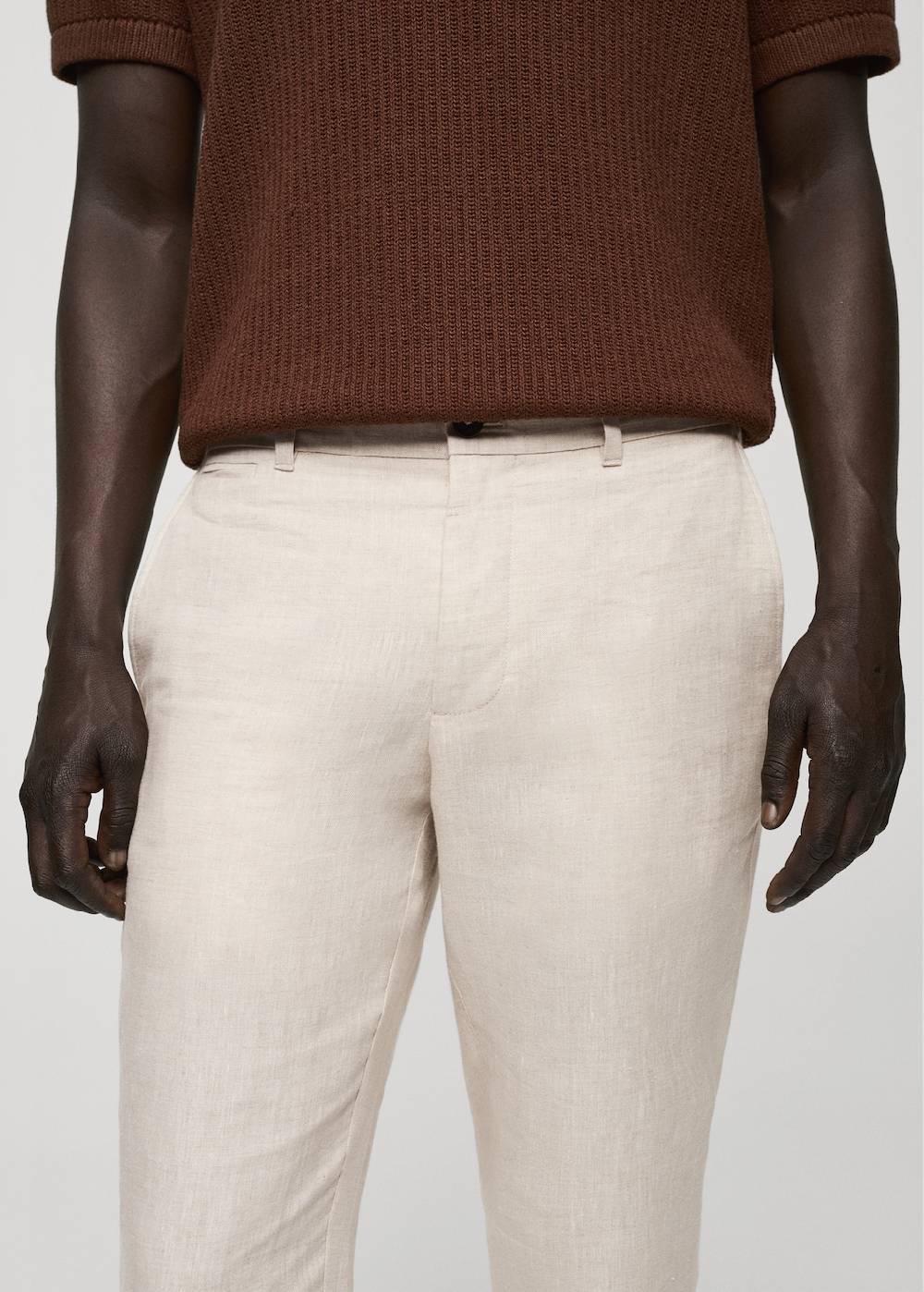 Mango Slim Fit-Hose aus 100 % Leinen Blitzverkäufe