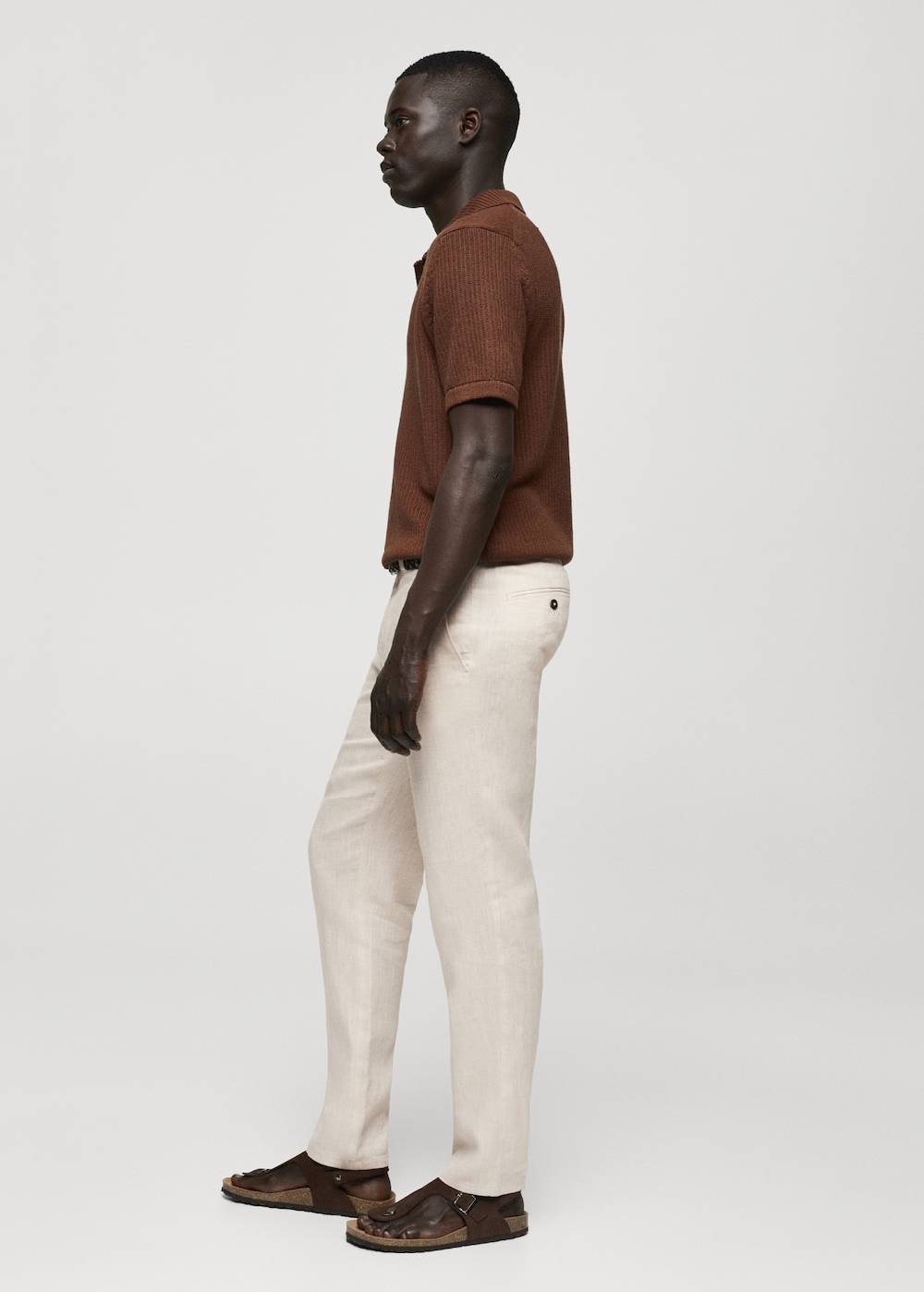 Mango Slim Fit-Hose aus 100 % Leinen Blitzverkäufe