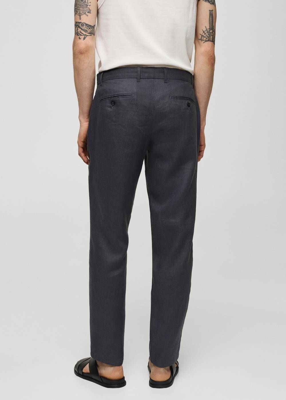 Mango Slim Fit-Hose aus 100 % Leinen Versandkostenfrei