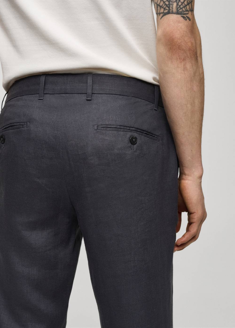 Mango Slim Fit-Hose aus 100 % Leinen Versandkostenfrei