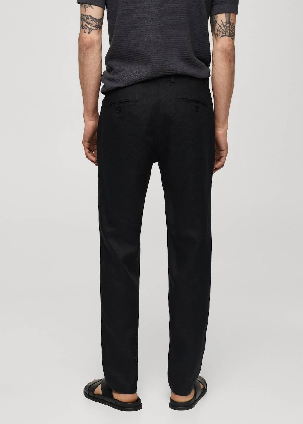 Mango Slim Fit-Hose aus 100 % Leinen Großer Ausverkauf