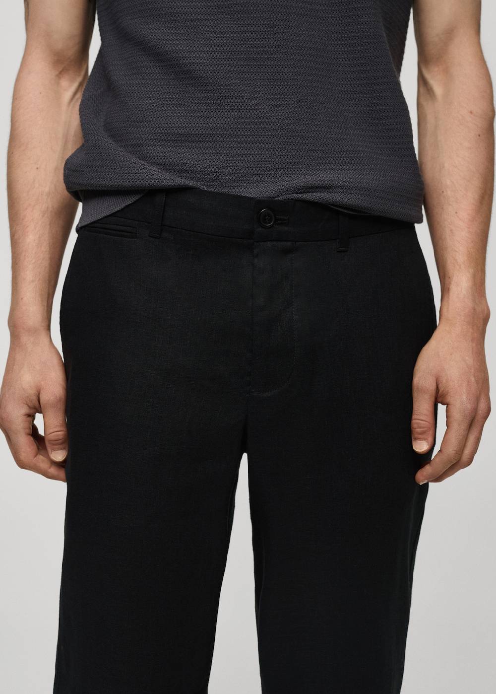 Mango Slim Fit-Hose aus 100 % Leinen Großer Ausverkauf