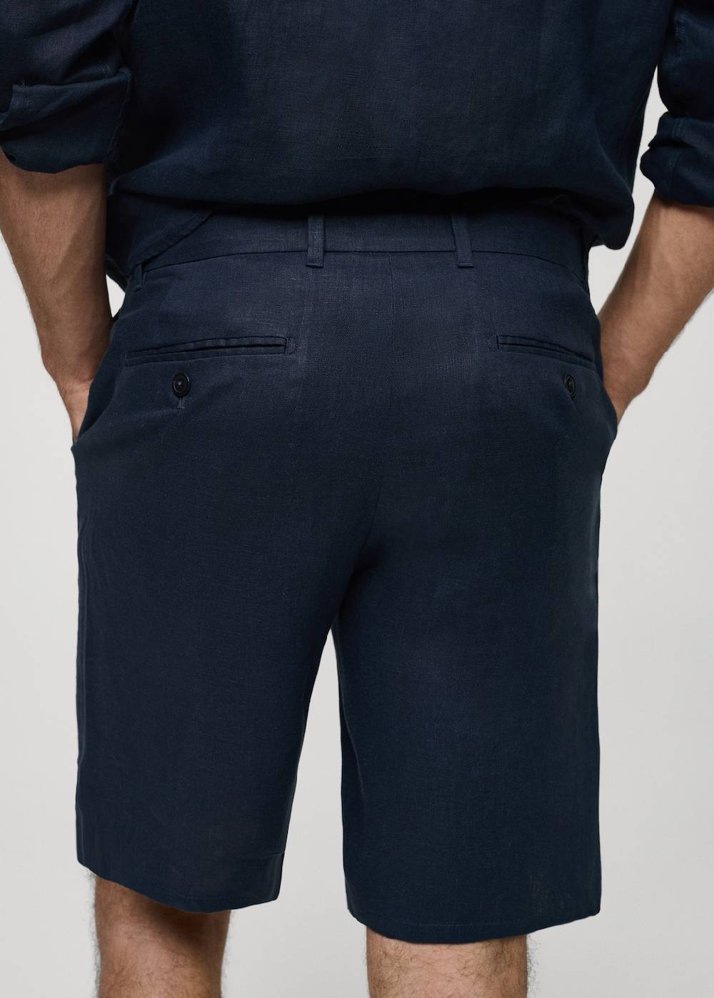 Mango Slim-Fit-Bermudashorts aus 100 % Leinen Begrenztes Angebot