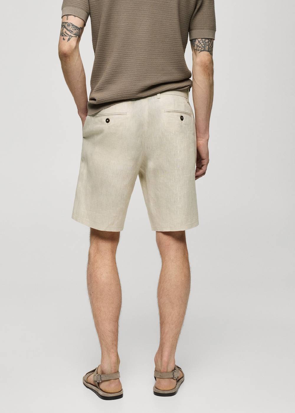 Mango Slim-Fit-Bermudashorts aus 100 % Leinen Black Friday